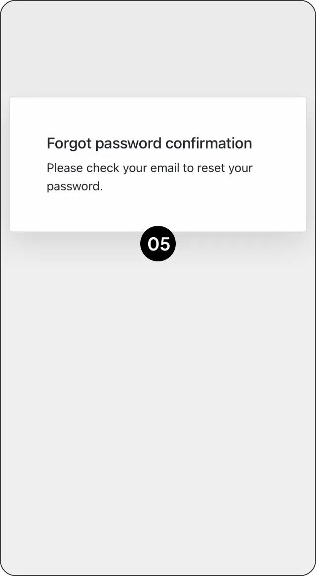 CopyMate password reset email