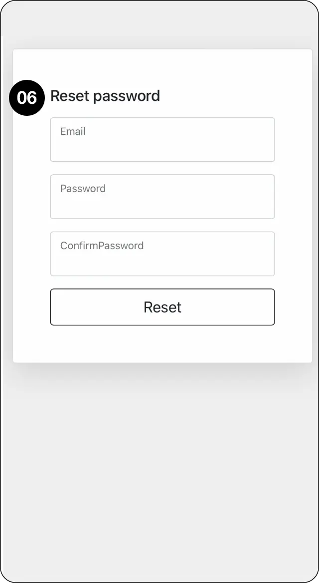 CopyMate create new password screen